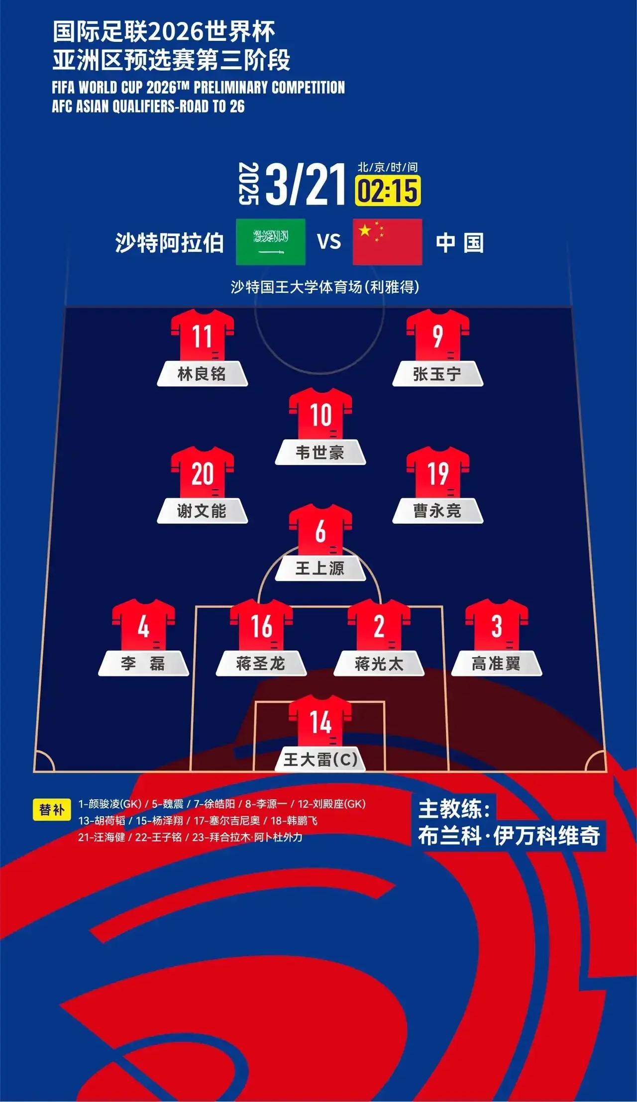 包含国足客场0-1沙特热议:伊万临场差到极致的词条